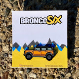 BroncoSix Cyber Orange 4 Door Bronco Pin