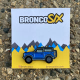 BroncoSix Velocity Blue 2 Door Bronco Pin