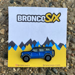 BroncoSix Velocity Blue 4 Door Bronco Pin